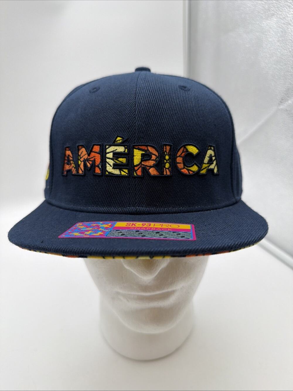 Fan Ink Club America Dia De Los Muertos Floral Snapback Hat